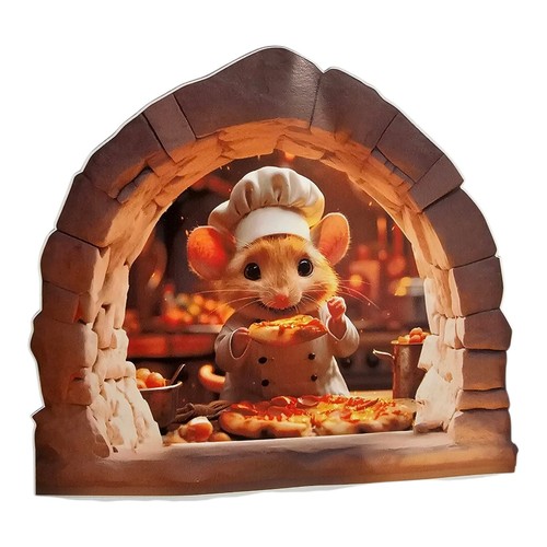 Maus sticker pizzeria - maus,