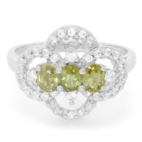 Kupfer turmalin silber ring - turmalin,