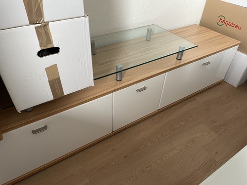 Sideboard holz front weiß - sideboard, l