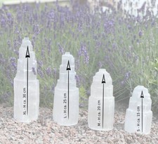 Selenit Turm weiß Edelstein Lampe Kaskade Pyramide 15-30 cm / 464