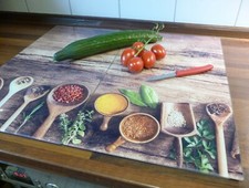Herdabdeckplatte Glas 2er SET