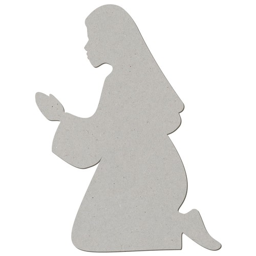 Pappe krippenfigur betende - pappe,