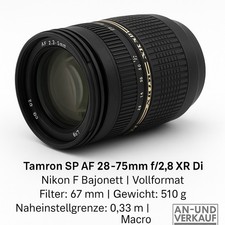 📸 Tamron AF 2,8/28-75 mm LD