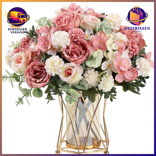 Künstliche blumenstrauß rosa - künstliche,
