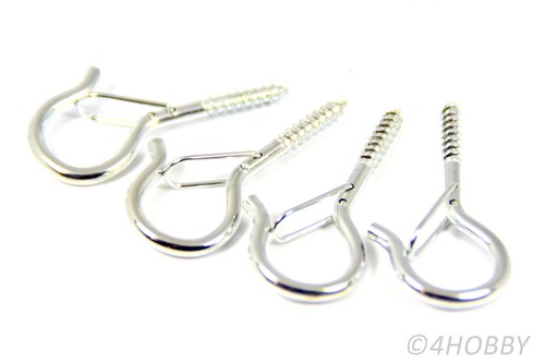 Wandhaken mit sicherung - 4x,