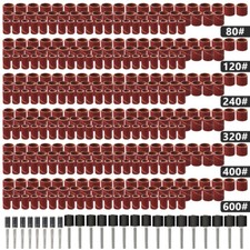 384 Stück Schleifhülse Satz Schleifen Band Schleifwalze for Dremel Drehwerkzeug