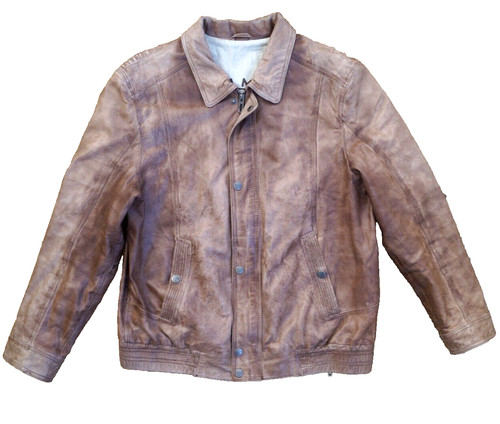 Leder jacke david moore echt - david,