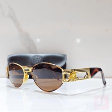 Gianni Versace S 75 Vintage 90s Gold Frame Sonnenbrille Lunette Shades