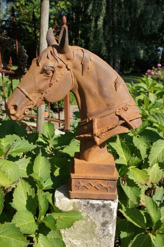 Pferdekopf skulptur dekoration - pferdekopf,