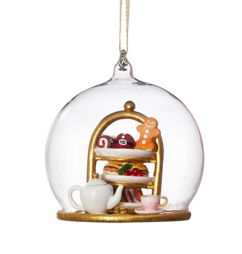 Teatime kugel anhänger glas - teatime,