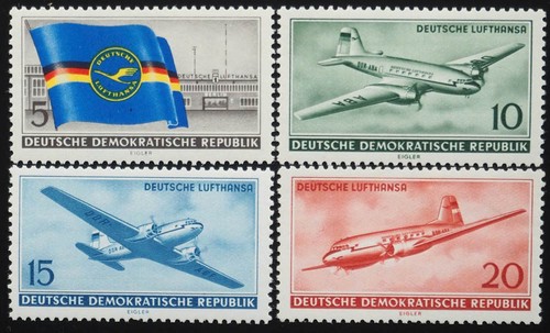 1956 ddr serie lufthansa - 1956, ddr;