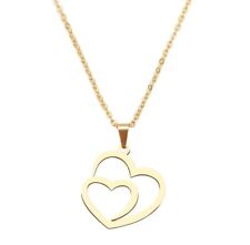 Doppel Herz Halskette