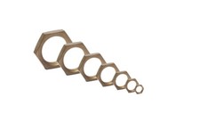 Messing Sechskantmutter flache