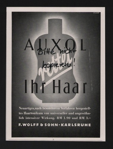 Karlsruhe werbung 1940 f - karlsruhe,,