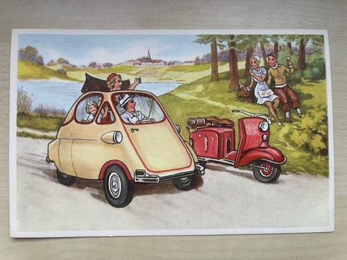 Postkarte gruss die - gruss,