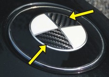 3D CARBON AUFKLEBER Emblem