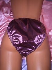 Aparter Hoch Glanz PIN UP Sissy Satin Tanga Gr. XL Satinslip Panty NEU (SM28)