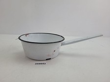 Emaille Sieb DDR Weiß Schwarz Vintage Küchensieb Deko Küchenartikel #259043