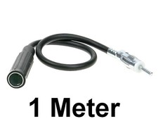 KFZ Auto Antennen Verlängerung Radio Verlängerungskabel DIN 1m / 1 Meter
