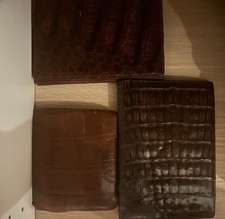 Vintage MAITRE Portemonnaie echtes Krokodilleder – Exotenleder Rarität