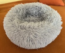 Hundekuschelnest Rund Welpen Hunde/Katzenbett 40 Hellgrau