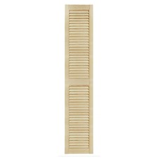 Lamellentüren offene Lamellen Kiefer unbehandelt Schranktür Holz 2 Stück