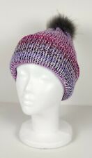  Damen Beanie Mütze Strickmütze Schurwolle Kaschmir Handmade Wollmütze Bommel