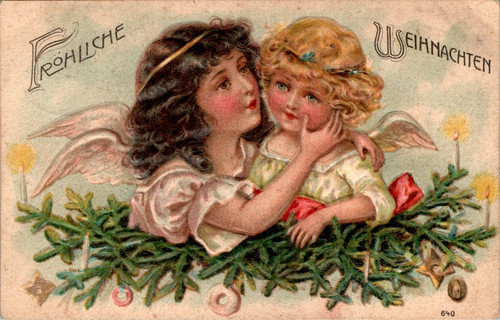 Weihnachten fröhliche - ak,