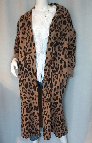 Oversized leopard mantel - leopard,