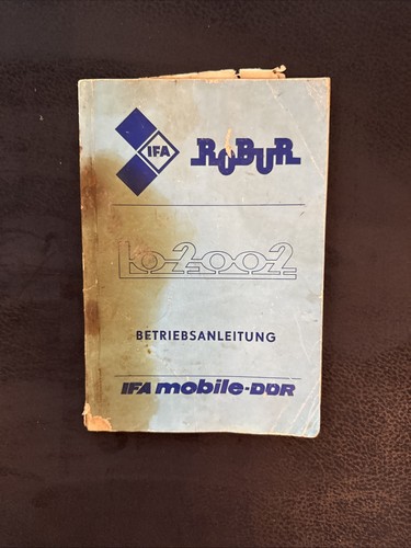Ifa robur betriebsanleitung - ifa,