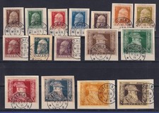 Bayern Luitpold Mi.-Nr. 76-91 Satz kpl. gestempelt auf Briefstücken. ANSEHEN