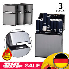3x Cigarette Cases Zigarettenetui Für Herren Metall Zigarettenetui Geschenkbox