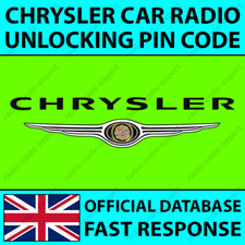 CHRYSLER RADIO ENTSPERRPIN