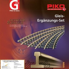 PIKO G 35301 G Gleis Ergänzungs-Set mit Prellbock  /  auch für LGB / NEU