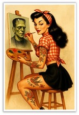 Black Market Painting Pin Up