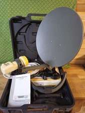 Camping Mobile Mini SAT Anlage im Koffer Wohnwagen Wohnmobil TV Satelliten Zelt