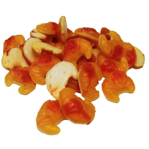 Fruchtgummi croissants mit - fruchtgummi,