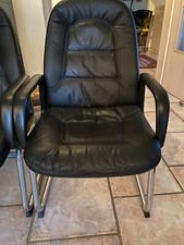 Exklusiver Konferenzstuhl Besuchersessel Bürosessel Bürostuhl Echtleder