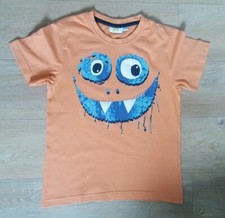KIDS - cooles T-Shirt Gr. 122/128 orange