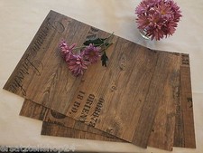 **exlusives Tischset Holzdekor