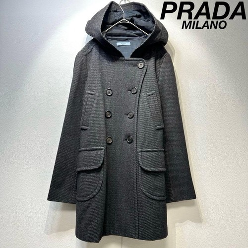 Prada woll zweireiher peacoat - woll,