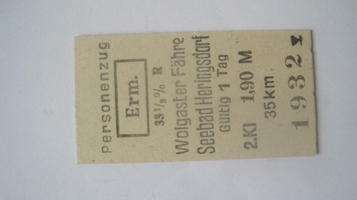 Ddr fahrkarte reichsbahn - ,