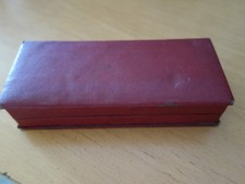 sehr alte Schmuckschachtel HELBROS New York Leder/Samt