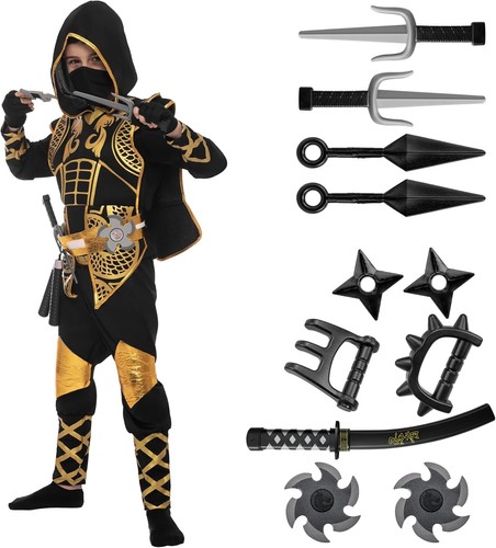 Ninja kostüm polyester - kostüm,