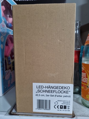 Hängedeko led schneeflocke - hängedeko,