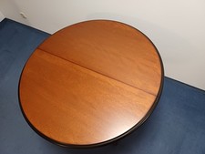 Esstisch ausziehbar Daures 129, Farbe: Mahagoni, teilmassiv - 90 - 125 x 90 cm 