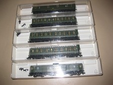 Fleischmann 5 Personenwagen grün 8040,8041,8042,8044,8045 alle in OVP