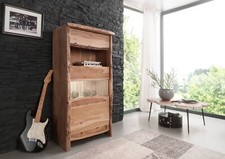 natur Vitrine Echtholz Akazie