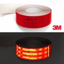 3M Zugelassene retroreflektierende Folie Fahrzeugumrandung, rot, 50 mm x 5 m