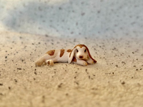 Schleich kaninchen liegend - liegend, |
